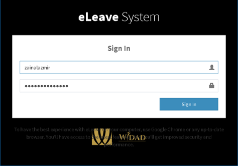 eLeave (Istana Negara)